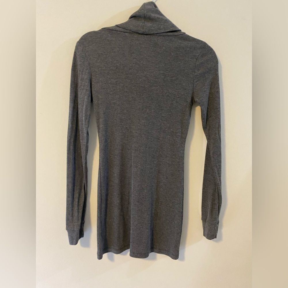 Lightweight, Gray Long Sleeve/Cowl Neck Dress, Size M, In Great Condition - Picture 4 of 5
